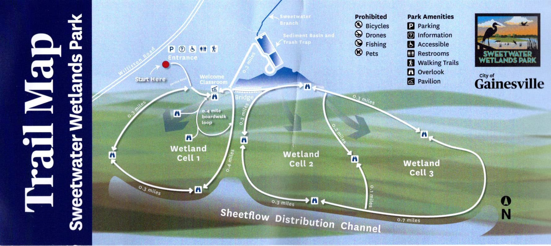 Sweetwater Wetlands Trail Map