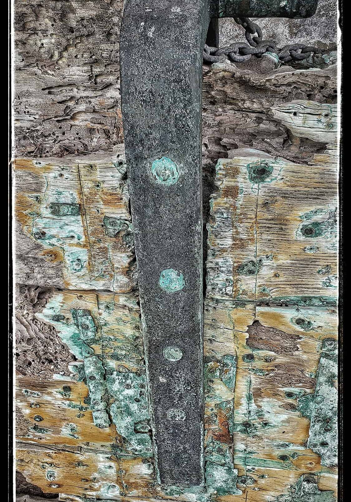 Salvaged Rudder resized - Donna Charise Tanner